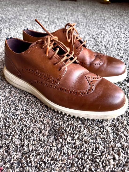 Cole Haan Men’s Brown Leather Wingtip Dress Shoes Size 9.5 Classic Oxfords main image 4